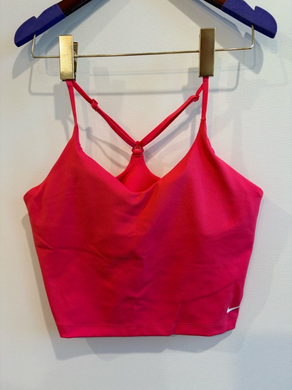 Set S/M Nike One Dri-FIT Hot Pink High Rise Cropped Leggings & Indy Sports Bra